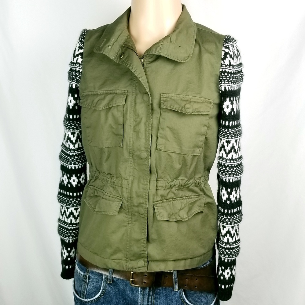 Love Tree Unique Military Style Jacket Sz Small